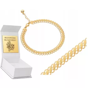  MASSIVES GOLDARMBAND 585 14K GESCHENKGRAVUR