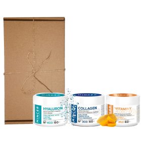  Mincer Pharma Pflegeset 60+ mit Kaviar, Collagen und Jugendvitaminen, 3 Stück