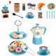  KAFFEESERVICE-SET Kaffeemaschine Kaffeemühle Süßigkeiten Zubehör FÜR KINDER