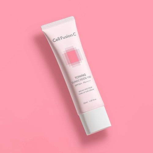 Cell Fusion C Toning Sunscreen 100 SPF 50+ - Koreanischer Sonnenschutz für strahlende Haut
