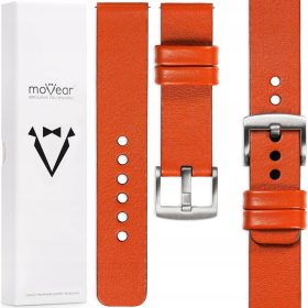  MOVEAR-Armband 22 mm Naturleder, orange