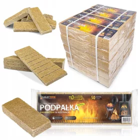    Ökologisches Anzündholz in Würfeln HeatFire Anzündholz für Kamingrill 50 Stk.