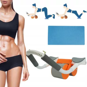    AUTOMATISCHES ABDOMINAL-RAD MIT REBOUND AB-ÜBUNGSRADROLLE FÜR FITNESS