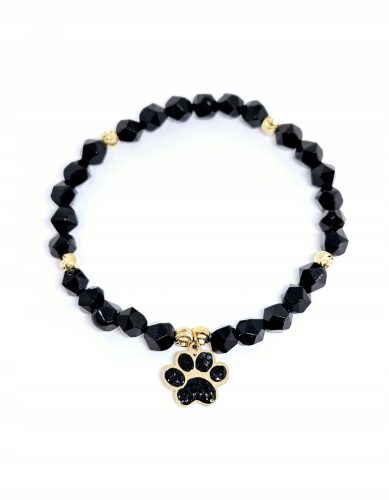 Elastisches Hundepfotenarmband für die Hundemutter, Natursteine