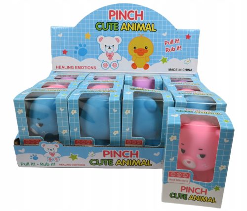 GNIOTEK SENSORISCHES SPIELZEUG ANTI-STRESS-BÄR, VERSCHIEDENE FARBEN, 12ER-SET