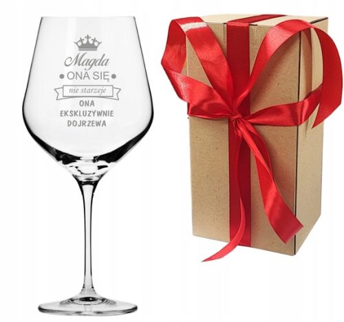  Personalisiertes XXL-Weinglas 860 ml für ganzen Wein als Geschenk mit Gravur