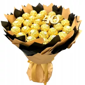    Ferrero Rocher Sweet Birthday Bouquet 30 40 50 60 70 80 Zahl zur Auswahl