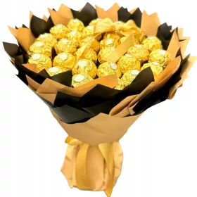    Ferrero-Blumenstrauß, ein süßes Geschenk für alle, verschiedene Anlässe, Geburtstage, Namenstage