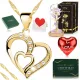  GOLDHALSKETTE HERZ EWIGE ROSE LED GESCHENK ZUM GEBURTSTAG 1–99 FÜR EINE FRAU