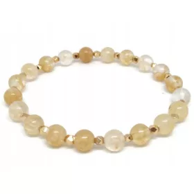  Natursteinarmband k0538 CITRINQUARZ 6 mm