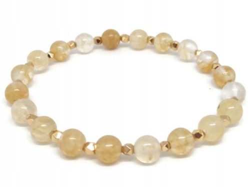  Natursteinarmband k0538 CITRINQUARZ 6 mm