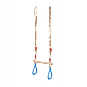  Trapezschaukel aus Holz mit Kunststoff-Trapezringen Holz