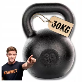  Kettlebelle Kawmet 30 kg schwarz