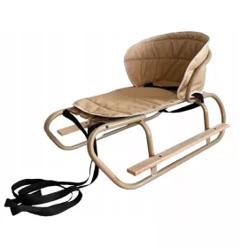    Traditioneller Metallschlitten Mikrus-Schlitten mit Schlafsack