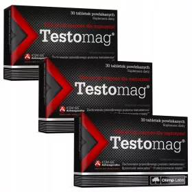   OLIMP Testomag - Magnesium Ergänzung speziell für Männer, mit Zink, Selen und Ashwagandha