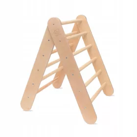  MeowBaby Holzleiter für Kinder für Montessori-Raum, Natur