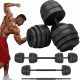  VERSTELLBARE Hanteln + Langhantel-Übungshantel-Set 2x20kg 40kg