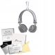  Silber DJ Anhänger Kopfhörer Anhänger 925 Geschenk Schmuck KOSTENLOSE GRAVUR