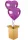  SET 2 X HELIUMBALLON ROSA HERZEN Geschenk in einer Box