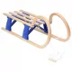  Beige und blauer Klappschlitten 110x37x39 cm