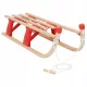  Klappbarer Holzschlitten 110 cm, beige und rot