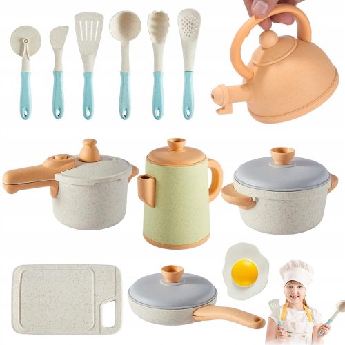  KÜCHENSET KÜCHENZUBEHÖR ZUM KOCHEN VON LEBENSMITTELTÖPFEN 13 ELEMENTE.