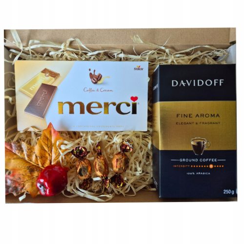  Geschenkset zum Namenstag des Lehrers Merci Coffee Davidoff
