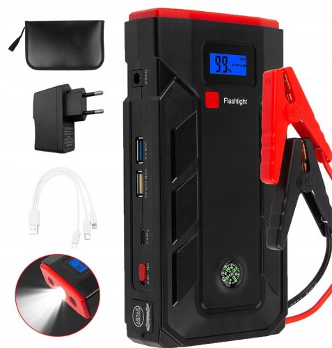  JUMP AUTOSTARTER, LADEGERÄT, 2000A TRAGBARE BATTERIE 10400MAH