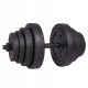  Springos verstellbare Bitumenhanteln 1x 20 kg
