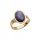  Verstellbarer Ring – Charoit und vergoldetes Silber