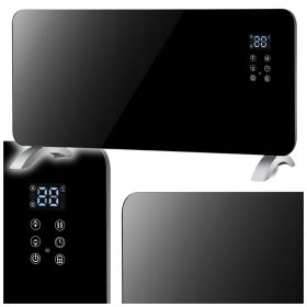    VOLTENO LED-GLAS-KONVEKTORHEIZUNG LEISTUNGSSTARK 2000 W VO2465 SCHWARZ FERNBEDIENUNG