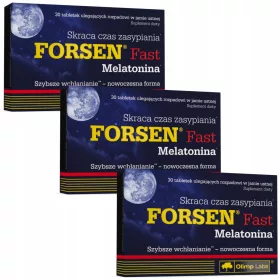   OLIMP FORSEN Fast Melatonin - Schnelleinschlaf-Hilfe mit Melatonin in ODT-Form