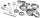  SET METALLTÖPFE + ZUBEHÖR 5274