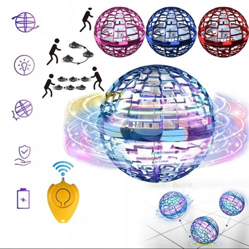  FLIEGENDER BALL, HANDGESTEUERTE FLIEGENDE DROHNE MIT LED-LICHT FÜR KINDER