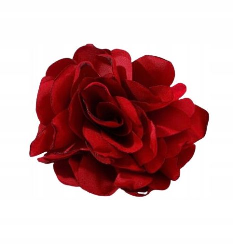  Dekorative Haarnadel, rote Blume, Rose, rote Brosche