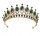  Große goldene Tiara/Diadem-Hochzeitskrone für den Junggesellinnenabschied der Braut