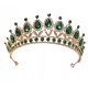 Große goldene Tiara/Diadem-Hochzeitskrone für den Junggesellinnenabschied der Braut
