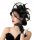  Wunderschöner Fascinator, Haube, Blumenstirnband, schwarzer Banketthutclip