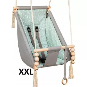    Babyschaukel Wippe XXL 3in1 GURT WICKELPOSITION/RÜCKENLEHNE KIDABOO