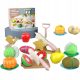  Set Küchenspielzeug, Besteck für Obst und Gemüse, 21-teilig, rosa Küche