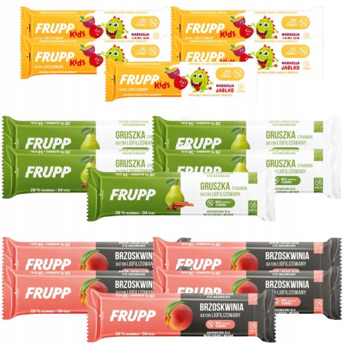 FRUPP Liofilizierte Riegel Mix – Gesunder Snack ohne Zucker