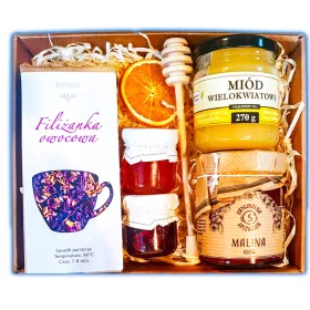  KORB-GESCHENKSET GESCHENK GESCHENK HONIG-TEE-MARMELADE