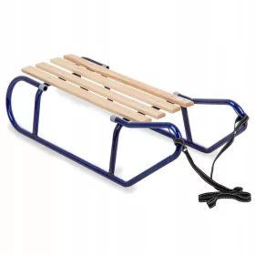    POLNISCHER METALLSCHLITTEN, 2-Personen, FÜR KINDER, 100 kg, ENERO-Blau