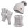  Heyo-Set: Mütze, Halswärmer (Golf), Handschuhe HZ0004, Universalgröße, grau