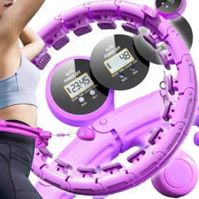  Hula-Hoop-Reifen mit Noppen, 55 cm, rosa und lila