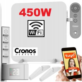    INFRAROTHEIZUNG IR STRAHLENDE METALLFERNBEDIENUNG 450 W WiFi