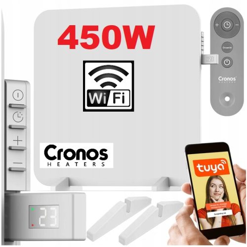  INFRAROTHEIZUNG IR STRAHLENDE METALLFERNBEDIENUNG 450 W WiFi