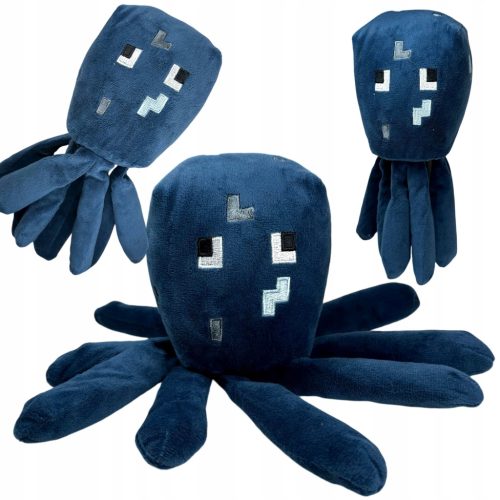  GROSSES MINECRAFT-OCTOPUS-PLÜSCHMASKOTTCHEN AUS DEM SPIEL, 25 CM, GRAUER JEDDUS