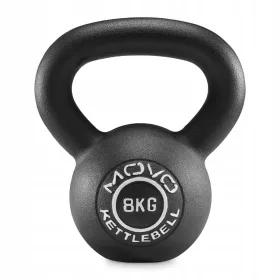    Kettlebell 8 kg | Kugelgewicht aus Gusseisen | Wasserkocher | Gyrien | Machen Sie ein Training