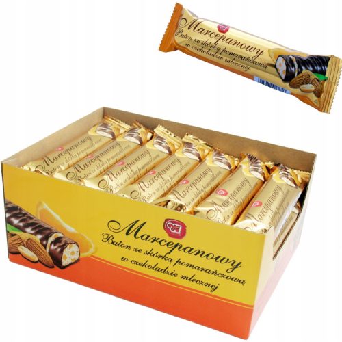 Marzipanriegel mit Erdnüssen und Orangenschale 28 x 90g von Wolność